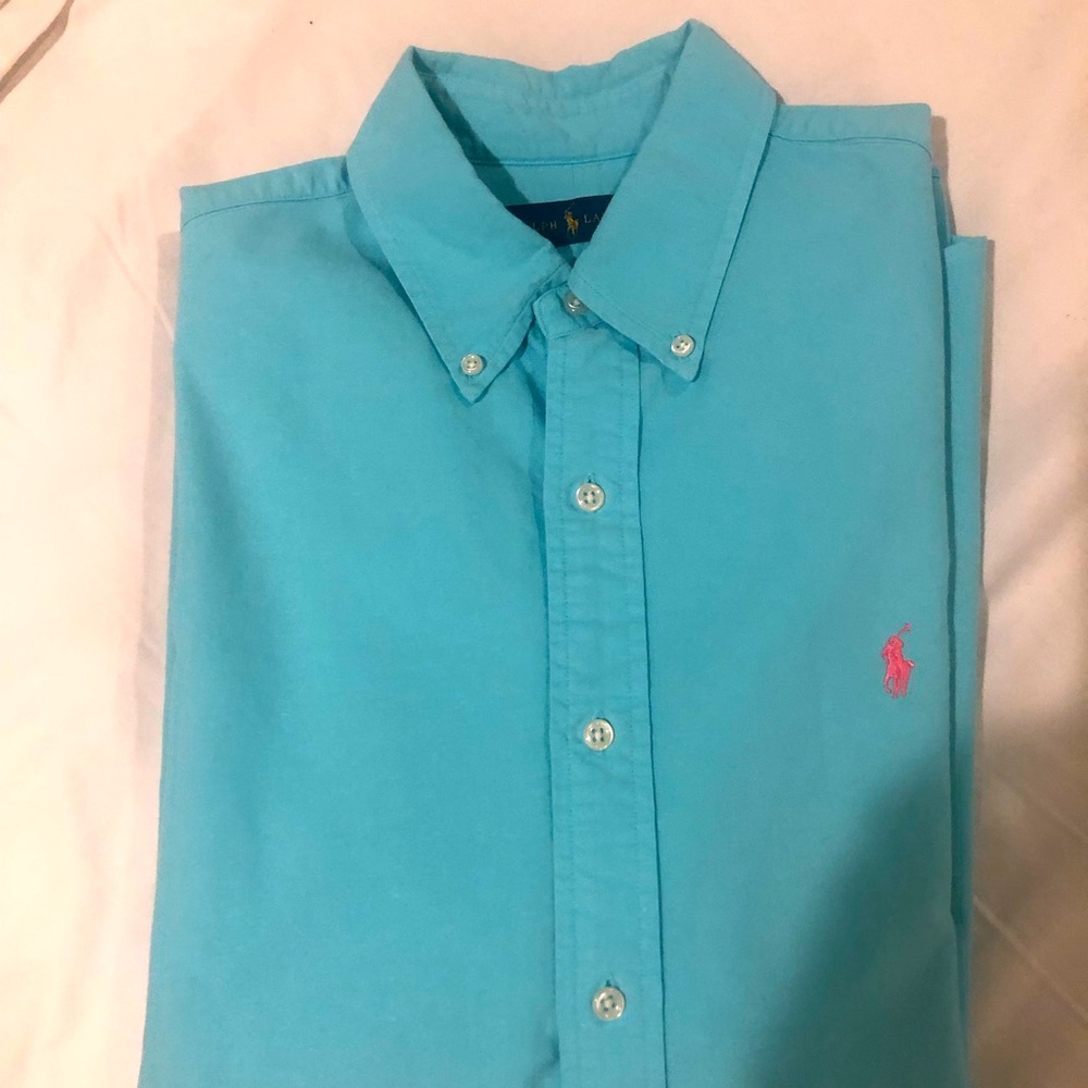 Mens Large polo dress shirt